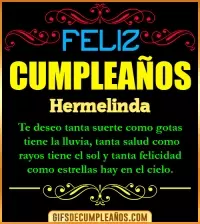 GIF Frases de Cumpleaños Hermelinda